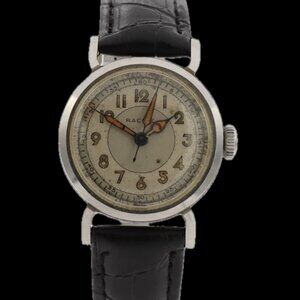 Vintage Racine 581 582 Gallet & Co. Men's Mechanical Wristwatch Swiss Steel